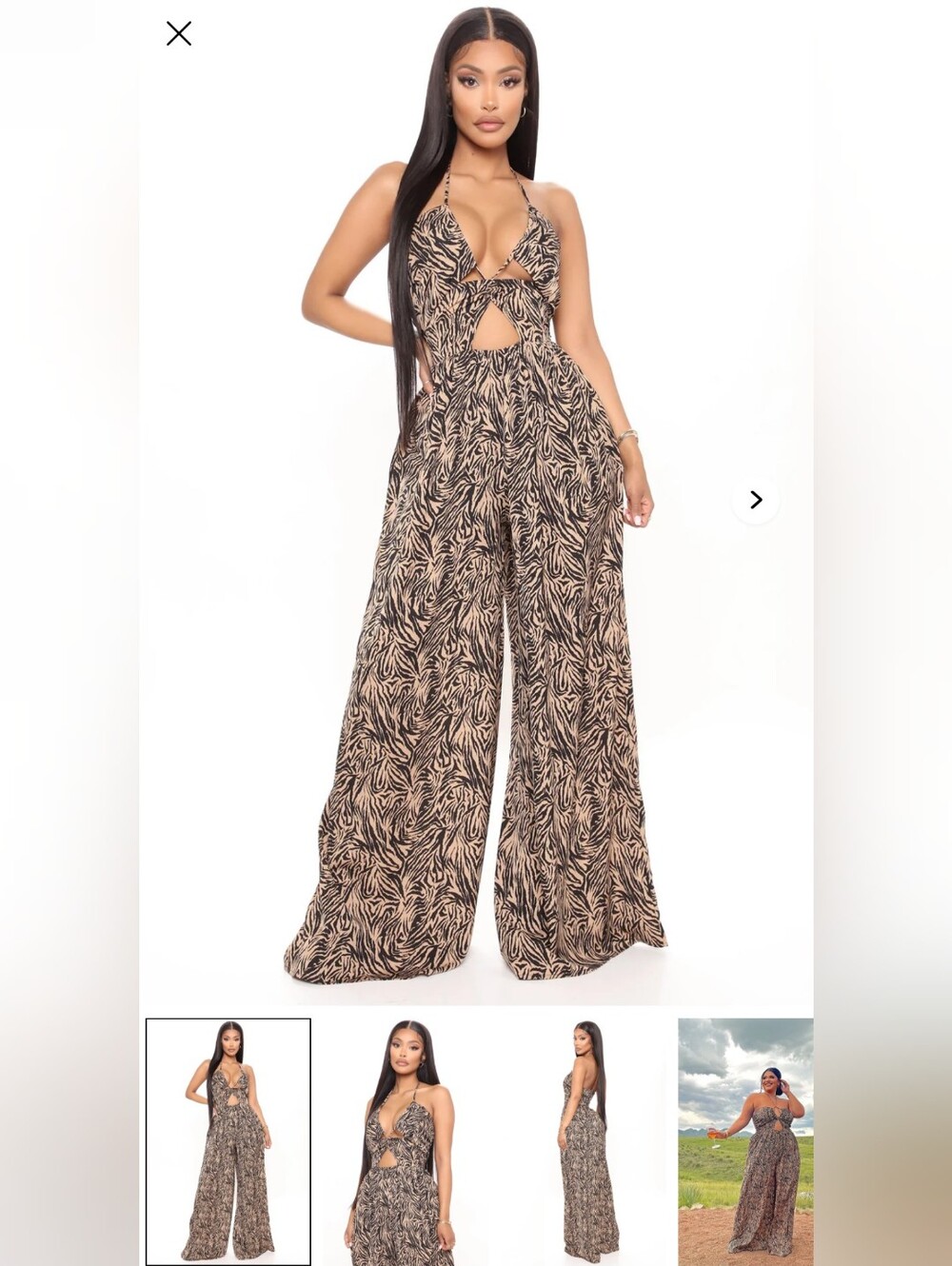 Fashion Nova  Animal Behavior Sleeveless Jumpsuit